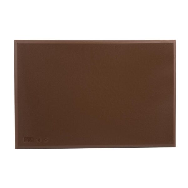 Hygiplas Extra Thick High Density Chopping Board Brown - 450x300x25mm - Image 6