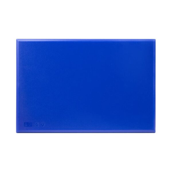 Hygiplas Extra Thick High Density Chopping Board Blue - 450x300x25mm - Image 3