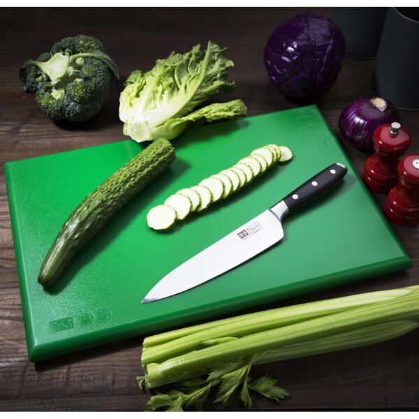 Hygiplas Extra Thick High Density Chopping Board Green - 450x300x25mm - Image 5