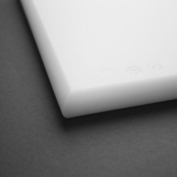 Hygiplas Extra Thick High Density Chopping Board White - 450x300x25mm - Image 5