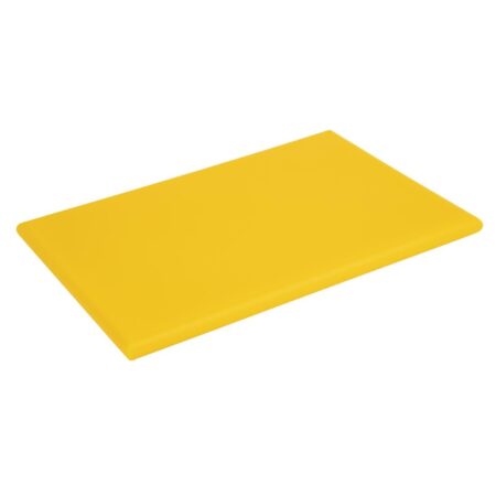 Hygiplas Extra Thick High Density Chopping Board Yellow - 450x300x25mm