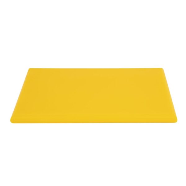 Hygiplas Extra Thick High Density Chopping Board Yellow - 450x300x25mm - Image 3