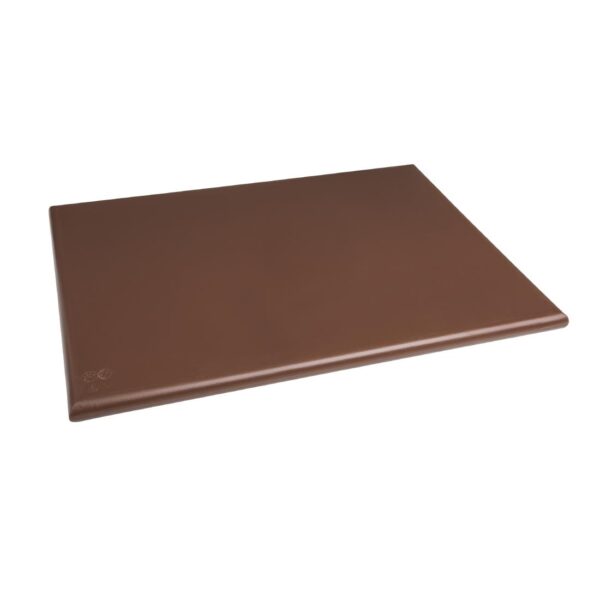 Hygiplas Extra Thick High Density Chopping Board Brown - 600x450x25mm