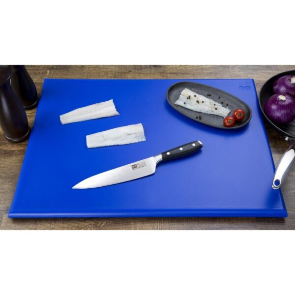 Hygiplas Extra Thick High Density Chopping Board Blue - 600x450x25mm - Image 5