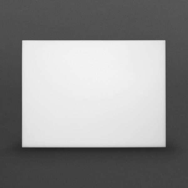 Hygiplas Extra Thick High Density Chopping Board White - 600x450x25mm - Image 3