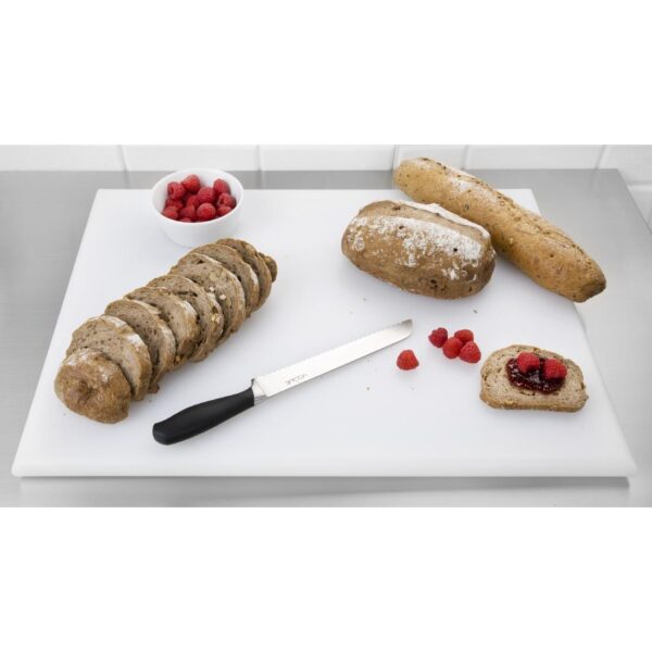 Hygiplas Extra Thick High Density Chopping Board White - 600x450x25mm - Image 4