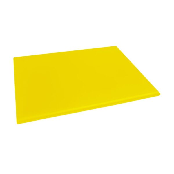 Hygiplas Extra Thick High Density Chopping Board Yellow - 600x450x25mm - Image 3