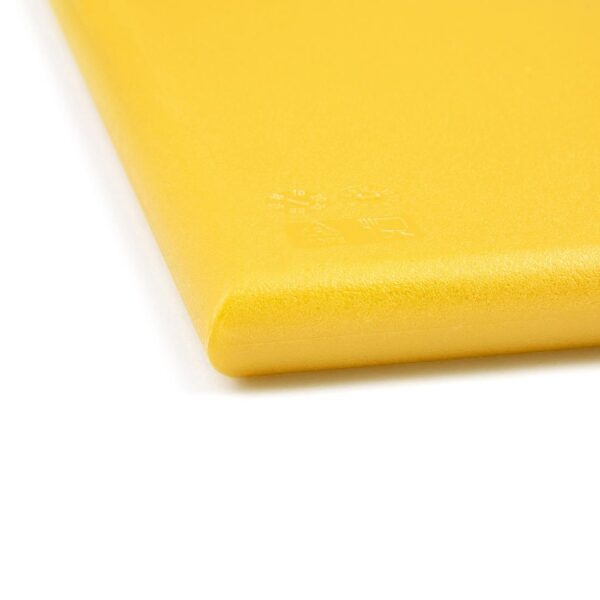 Hygiplas Extra Thick High Density Chopping Board Yellow - 600x450x25mm - Image 5
