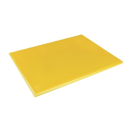 Hygiplas Extra Thick High Density Chopping Board Yellow - 600x450x25mm