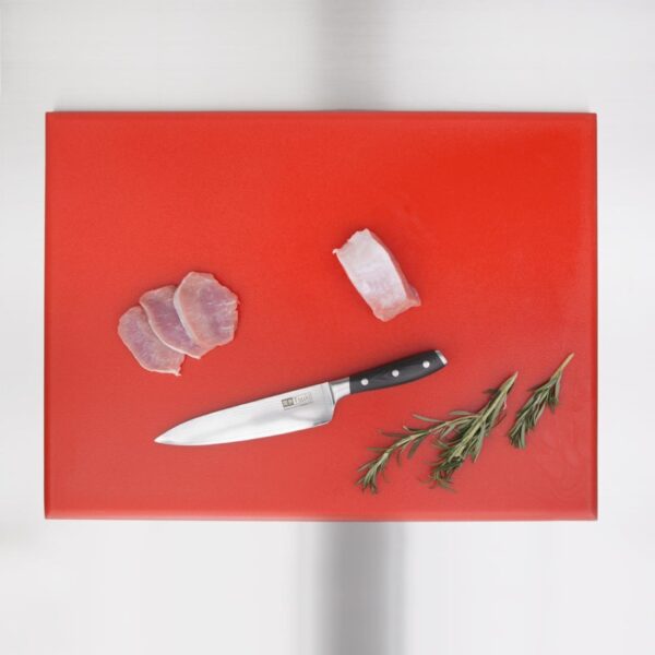 Hygiplas Extra Thick High Density Chopping Board Red - 600x450x25mm - Image 6