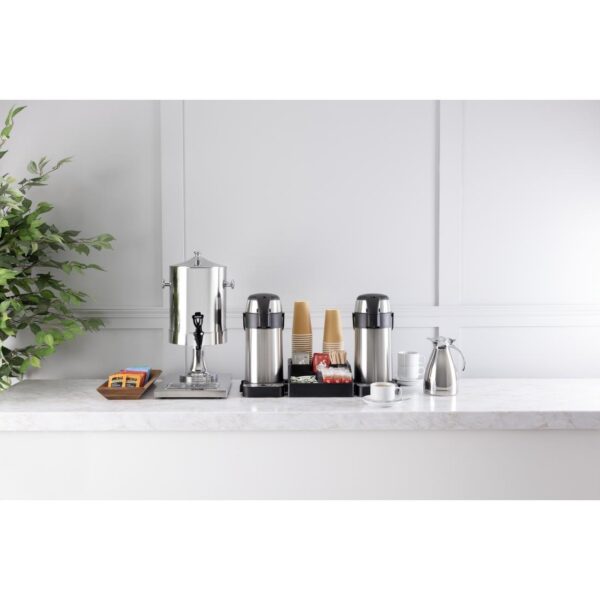 Olympia Vacuum Jug St/St Double Wall hinged lid - 1Ltr - Image 8