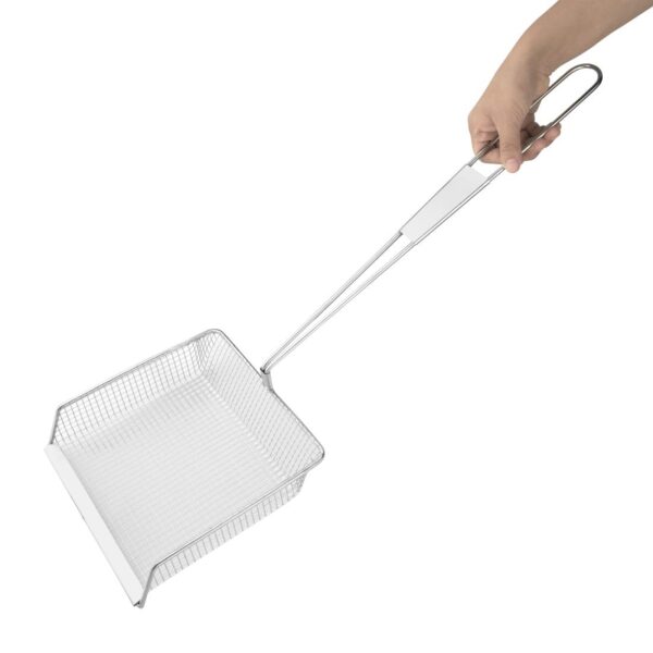 Vogue Chip Shovel St/St - 195mm 8" (Square Mesh) - Image 3