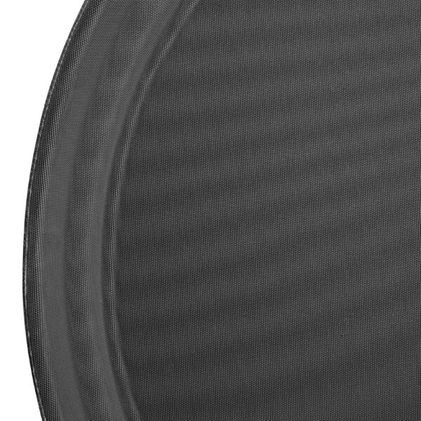 Olympia Kristallon Round Tray Black Anti-Slip Plastic - 356mm - Image 5