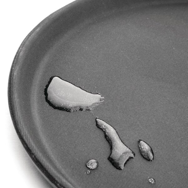 Olympia Kristallon Round Tray Black Anti-Slip Plastic - 356mm - Image 6