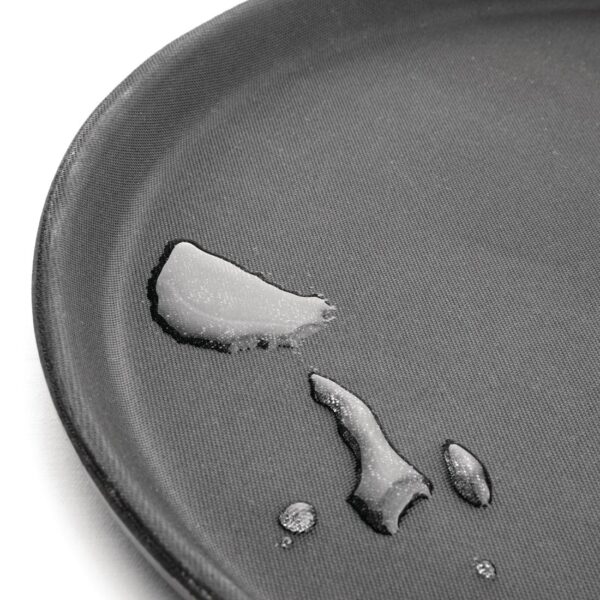 Olympia Kristallon Round Tray Anti-Slip Fibreglass Black - 406mm - Image 4