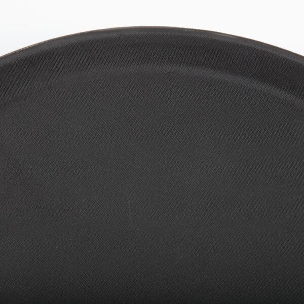 Olympia Kristallon Round Tray Anti-Slip Fibreglass Black - 406mm - Image 7