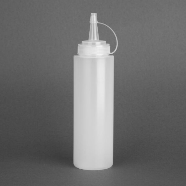 Vogue Squeeze Bottle Clear - 225ml 8oz - Image 2