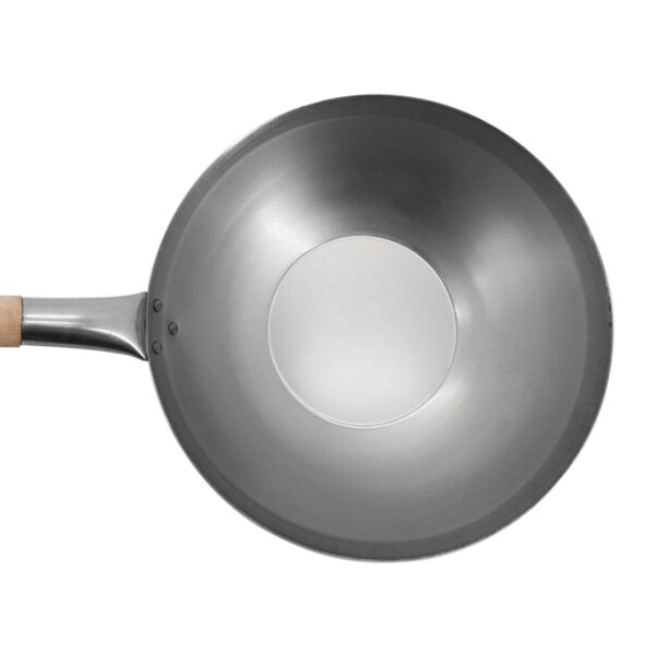 Vogue Wok Flat Base - 330mm 13" - Image 3