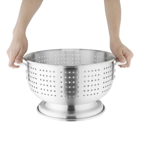 Vogue Colander Aluminium - 400mm 16" - Image 2