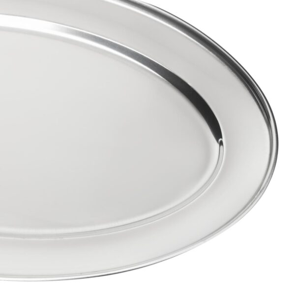 Oval Serving Tray St/St - 660mm 26" - Image 2
