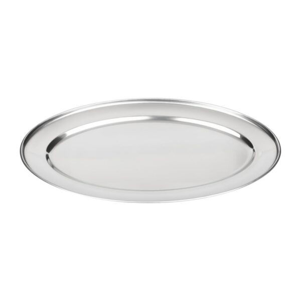 Oval Serving Tray St/St - 660mm 26" - Image 4