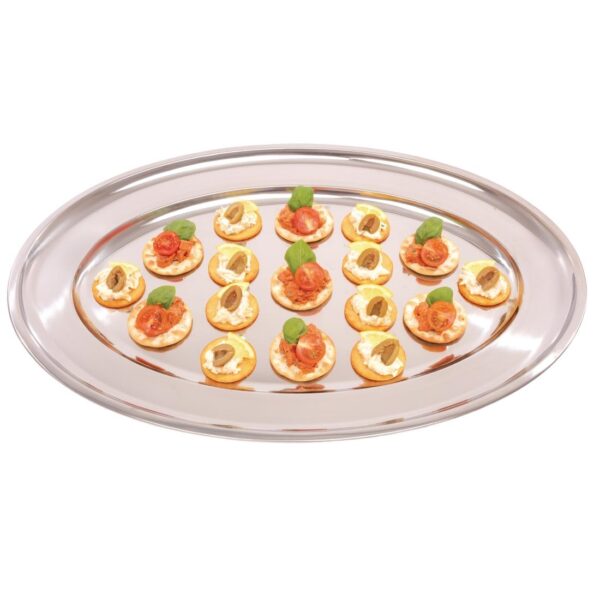 Oval Serving Flat St/St - 24" - Image 5
