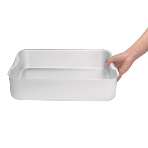 Vogue Deep Roasting Pan Aluminium - 420x305x100mm 16 1/2x12x4" - Image 4