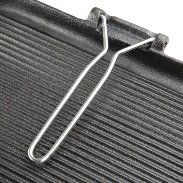 Vogue Grill Pan Cast Iron - 380x225x37mm 15x8 3/4x1 1/2" - Image 4