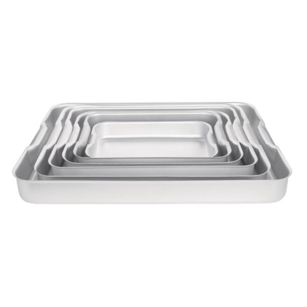 Vogue Roasting Dish Aluminium - 320x215x50mm 12 1/2x8 1/2x2" - Image 5