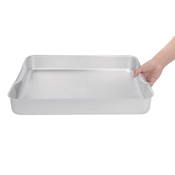 Vogue Roasting Dish Aluminium - 470x355x70mm 18 1/2x14x2 3/4" - Image 4