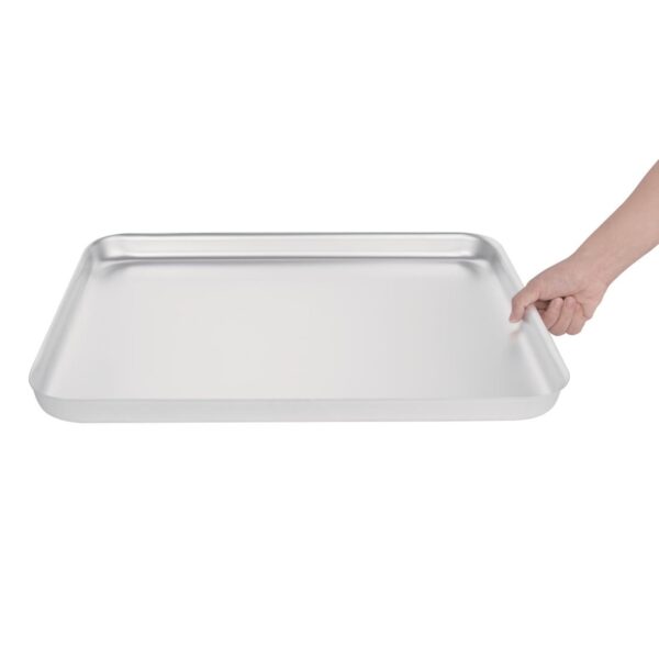 Vogue Bakewell Pan Aluminium - 520x420x40mm 20 1/2x16 1/2x1 1/2" - Image 4