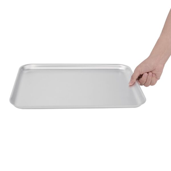 Vogue Baking Sheet Aluminium - 370x265x20mm 14 1/2x10 1/2x0 3/4" - Image 4