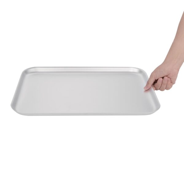 Vogue Baking Sheet Aluminium - 420x305x20mm 16 1/2x12x0 3/4" - Image 4