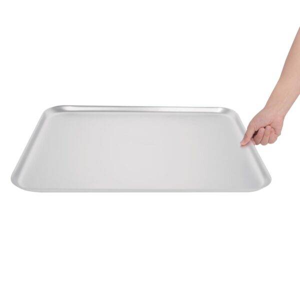 Vogue Baking Sheet Aluminium - 520x420x20mm 20 1/2x16 1/2x0 3/4" - Image 4