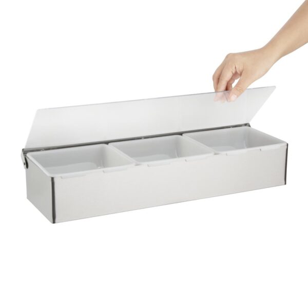 Olympia Condiment Box St/St 3x2pint - Image 3