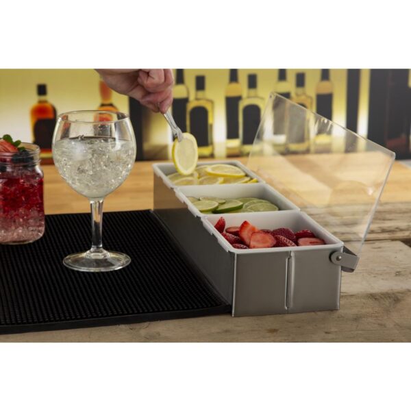 Olympia Condiment Box St/St 3x2pint - Image 8