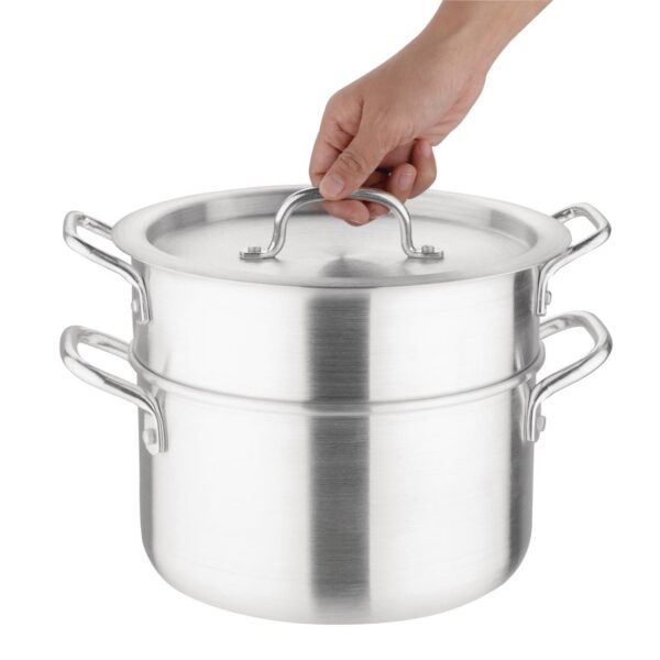 Vogue Double Boiler No Spout - 4Ltr 135fl oz (incl Lid) - Image 5