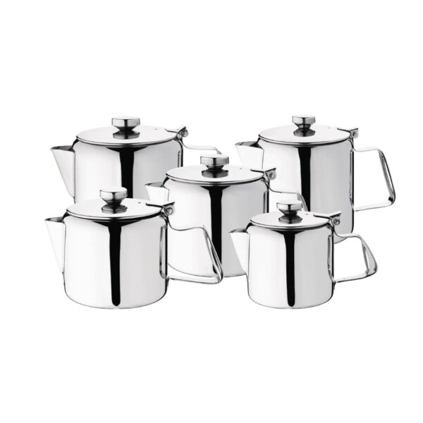 Olympia Concorde Teapot Mirror Finish St/St - 1830ml 62oz - Image 2