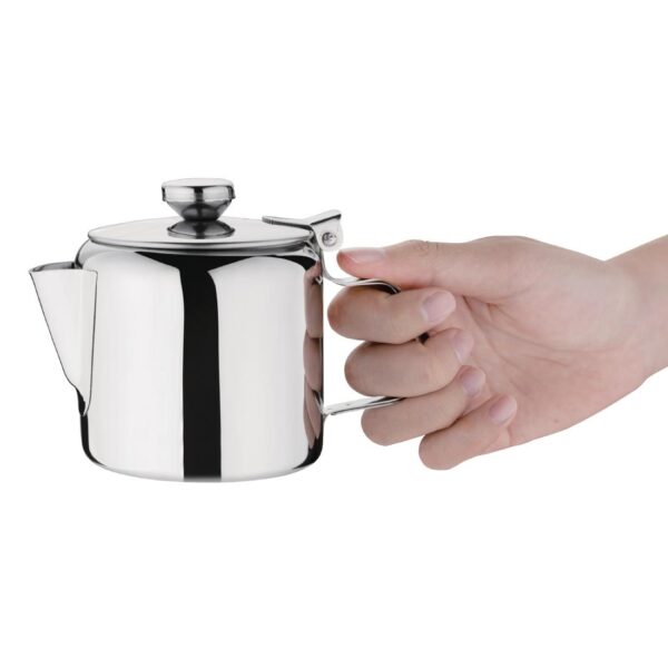 Olympia Concorde Teapot Mirror Finish St/St - 410ml 14oz - Image 4
