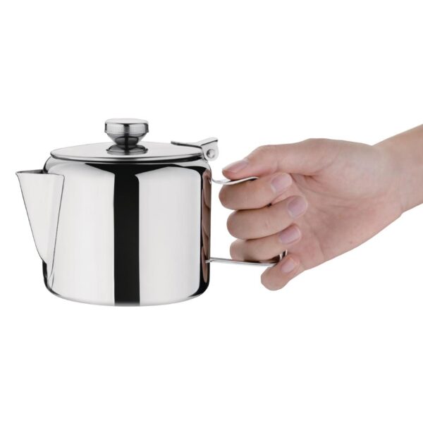 Olympia Concorde Teapot Mirror Finish St/St - 570ml 20oz - Image 4