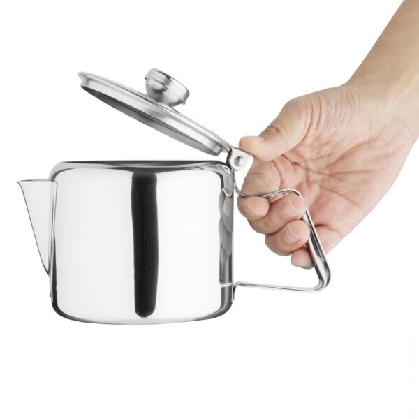 Olympia Concorde Teapot Mirror Finish St/St - 570ml 20oz - Image 5