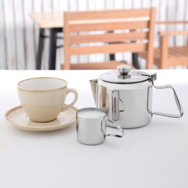 Olympia Concorde Teapot Mirror Finish St/St - 570ml 20oz - Image 6