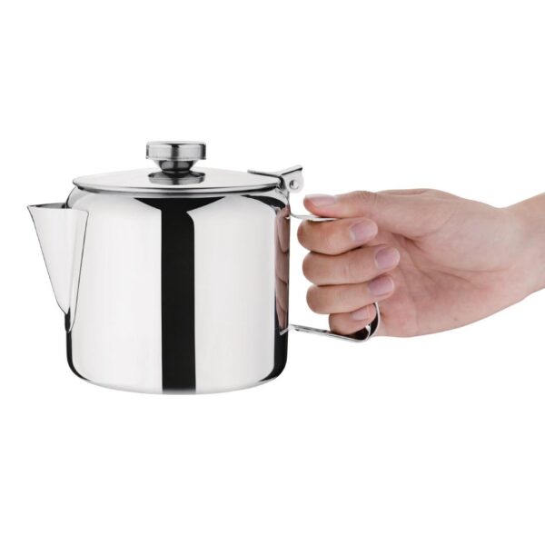 Olympia Concorde Teapot Mirror Finish St/St - 850ml 30oz - Image 4