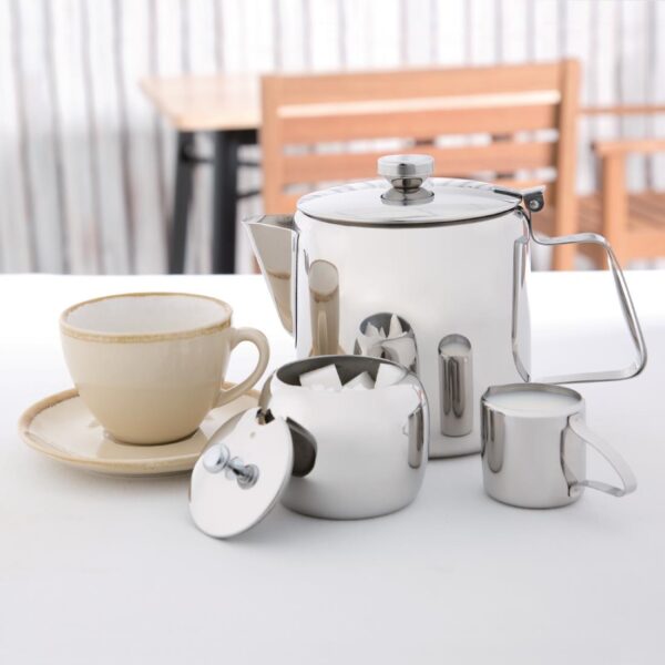 Olympia Concorde Teapot Mirror Finish St/St - 1365ml 48oz - Image 6