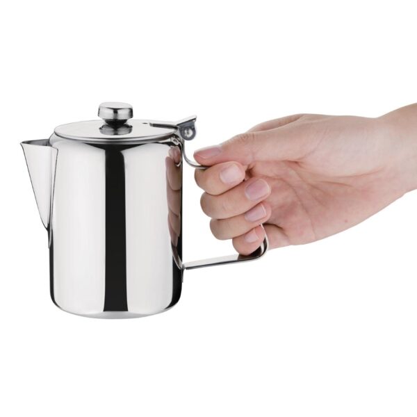 Coffee Pot St/St Mirror Finish - 450ml 16oz - Image 2