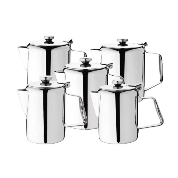 Olympia Concorde Coffee Pot St/St Mirror Finish - 570ml 20oz - Image 2