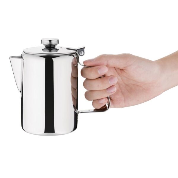 Olympia Concorde Coffee Pot St/St Mirror Finish - 570ml 20oz - Image 3