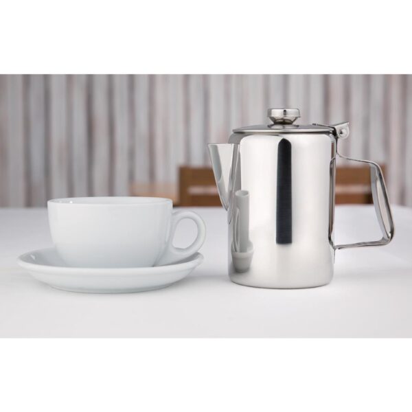 Olympia Concorde Coffee Pot St/St Mirror Finish - 570ml 20oz - Image 4