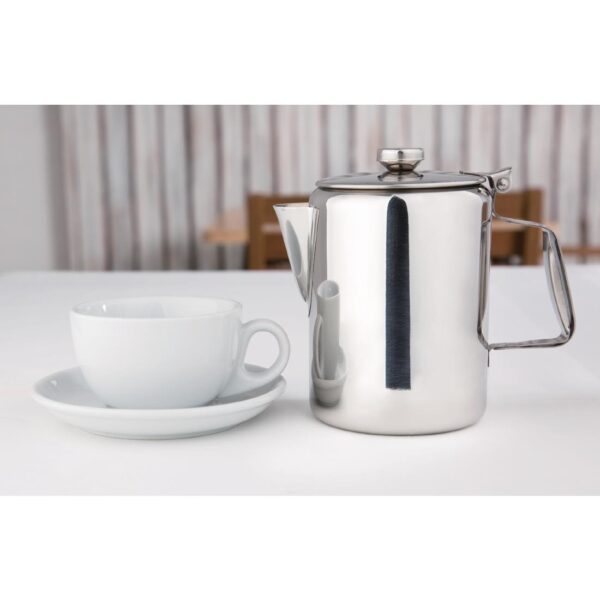 Olympia Concorde Coffee Pot St/St Mirror Finish - 900ml 32oz - Image 4