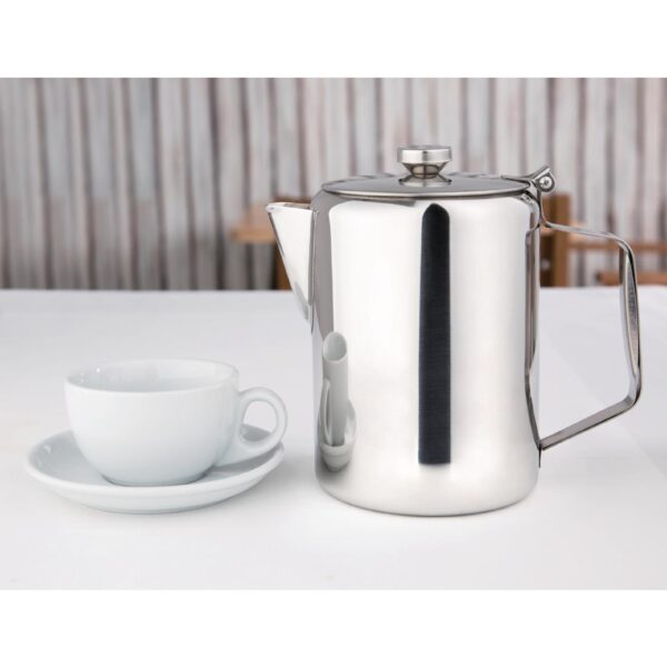 Olympia Concorde Coffee Pot St/St Mirror Finish - 1990ml 70oz - Image 4